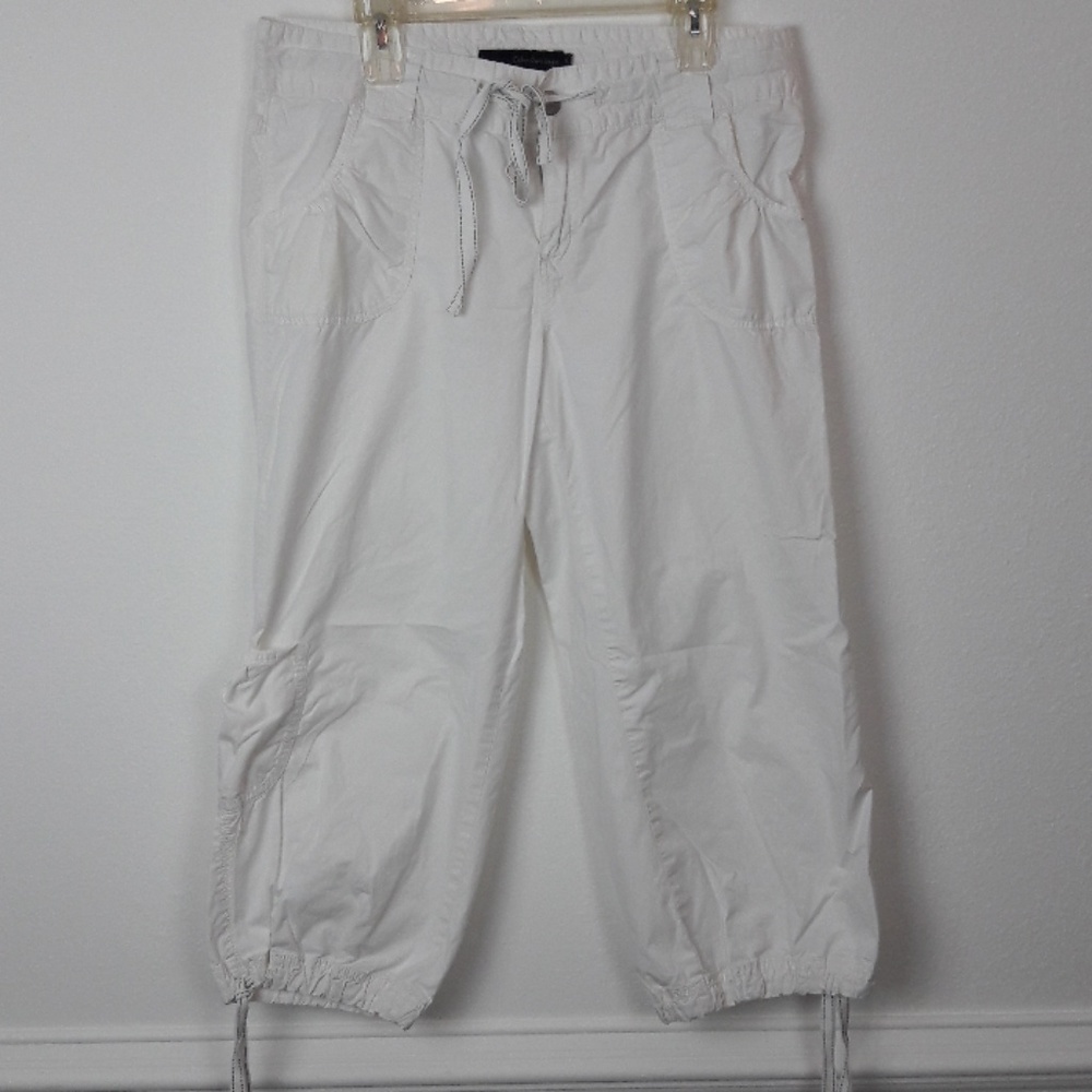 Women's White Drawstring Pants